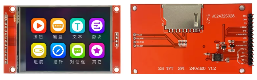 TFT 2.5inch display outline