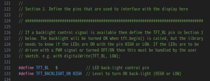 TFT_eSPI setup for backlight