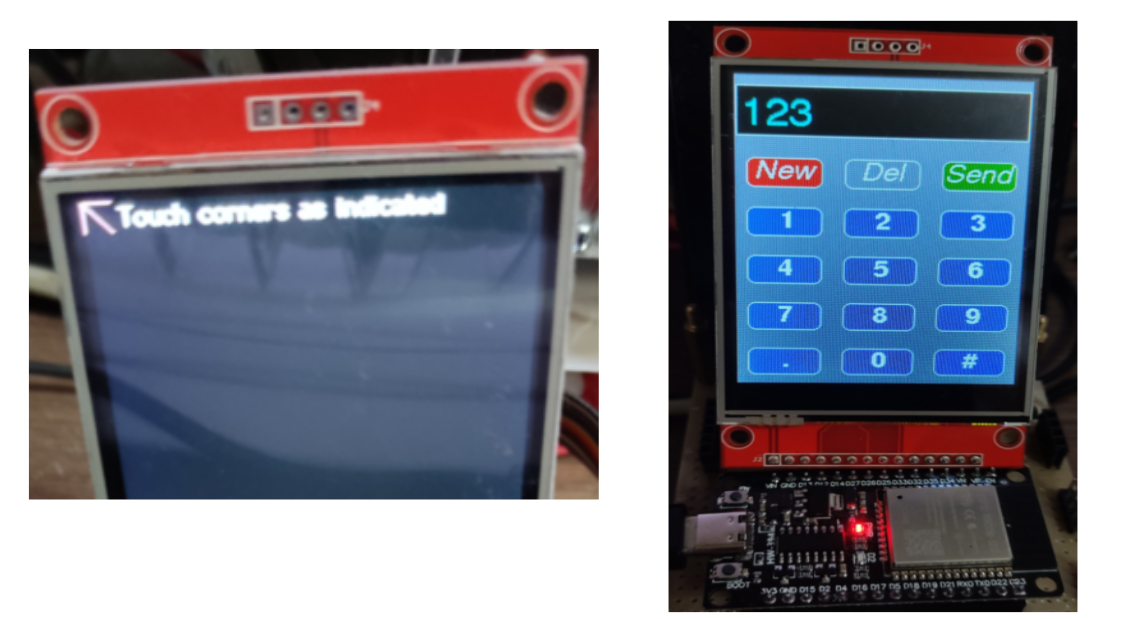 test result (keypad)