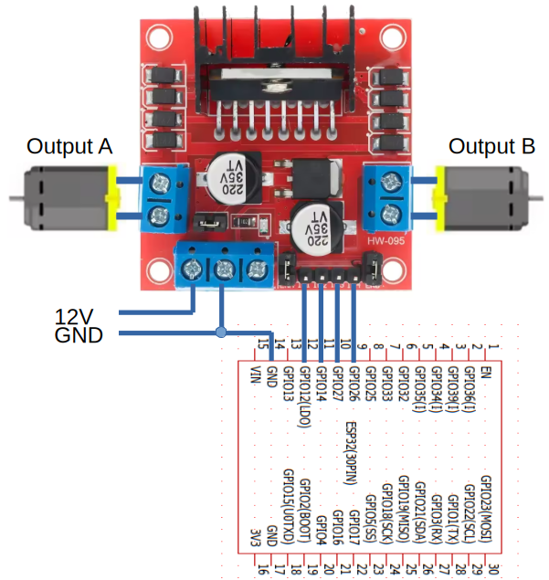 Wiring to ESP32