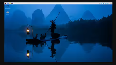 Raspberry Pi DeskTop Start window