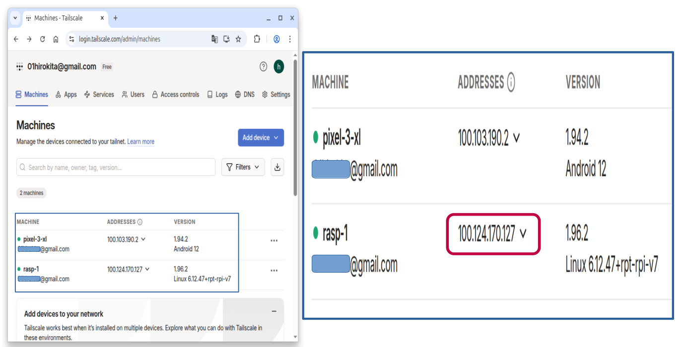 MagicDNS of Tailscale