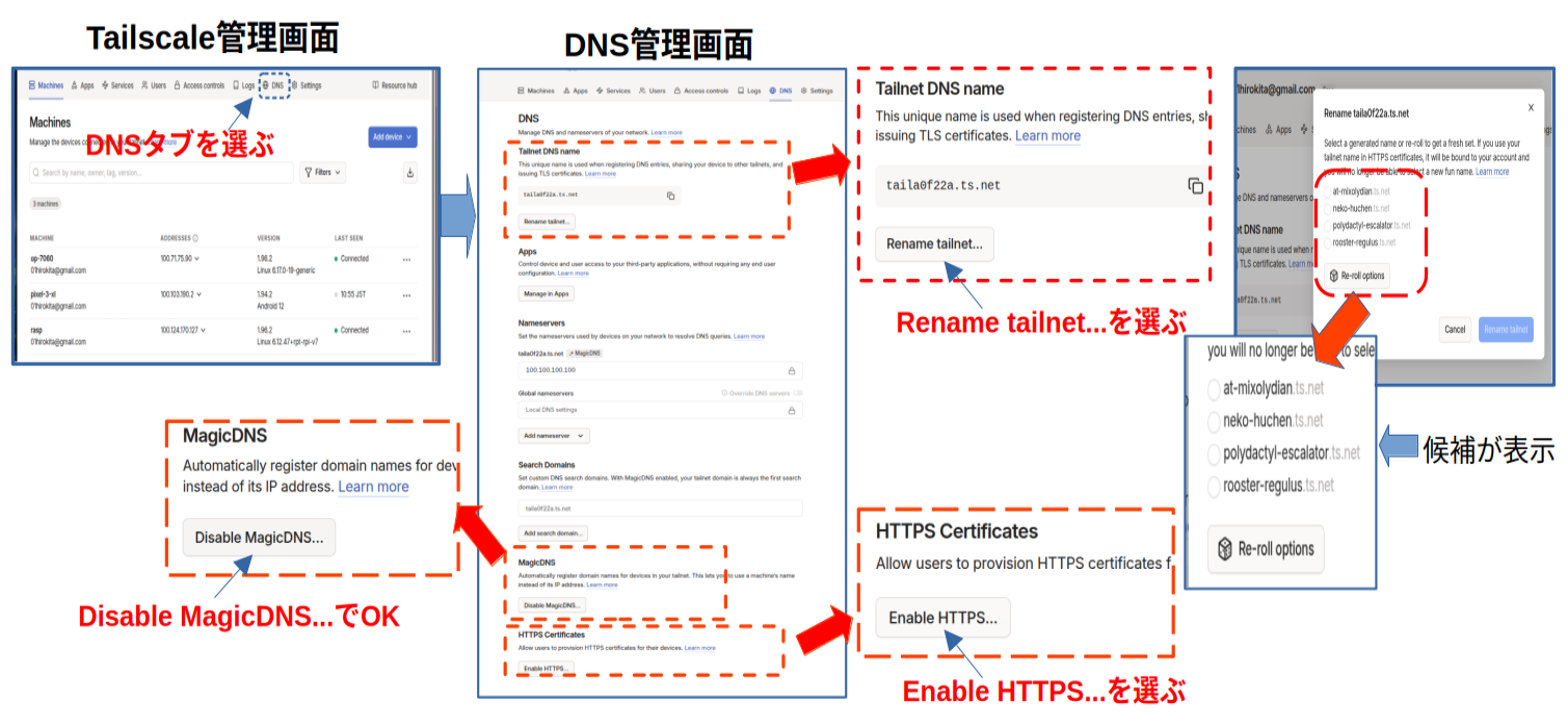 How to get Tailscale's Certificate and Key